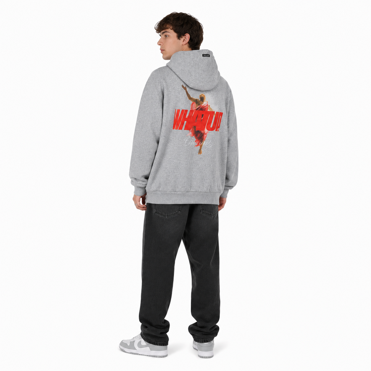 Polerón Whatup Hombre Hoodie Holy Grey