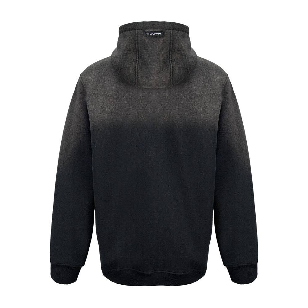 Polerón Whatup Hombre Hoodie Tiny Logo Grey White