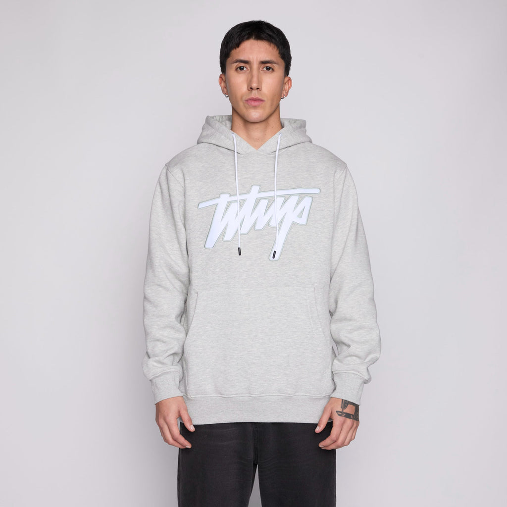 Polerón Whatup Hombre Hoodie Logo Grey