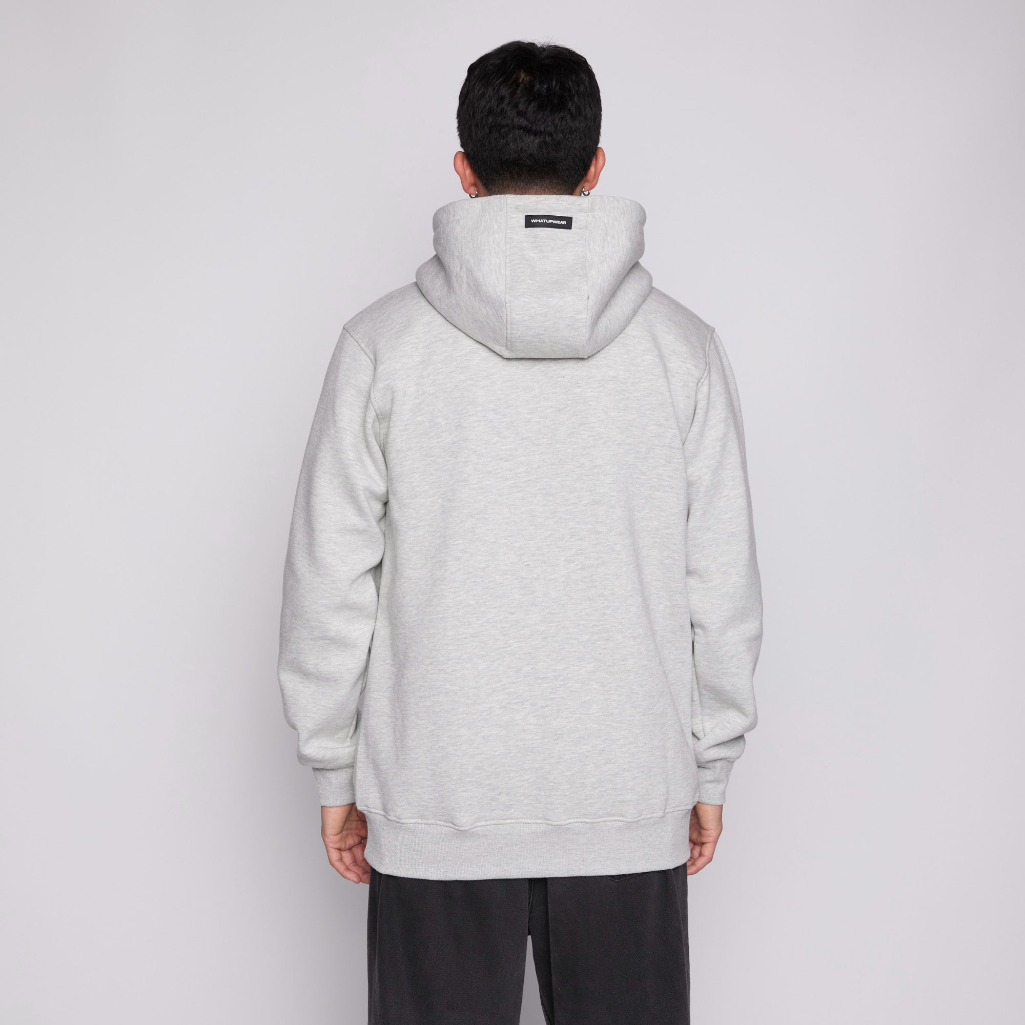 Polerón Whatup Hombre Hoodie Logo Grey
