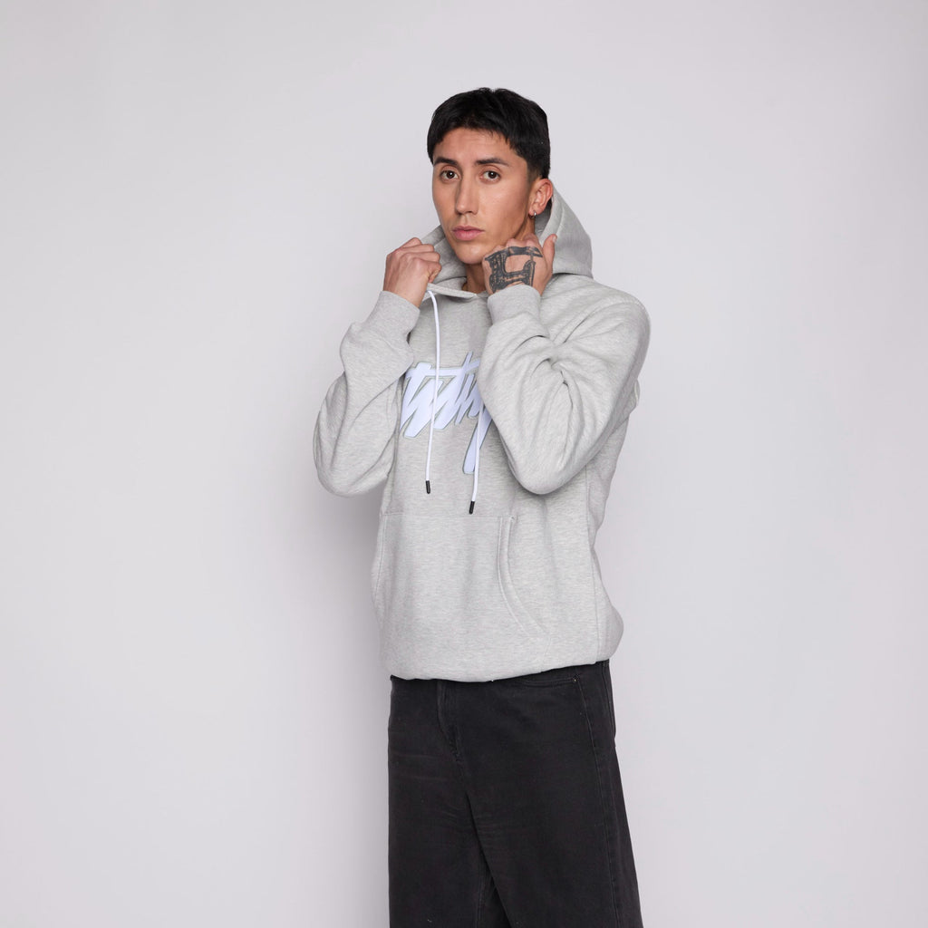 Polerón Whatup Hombre Hoodie Logo Grey