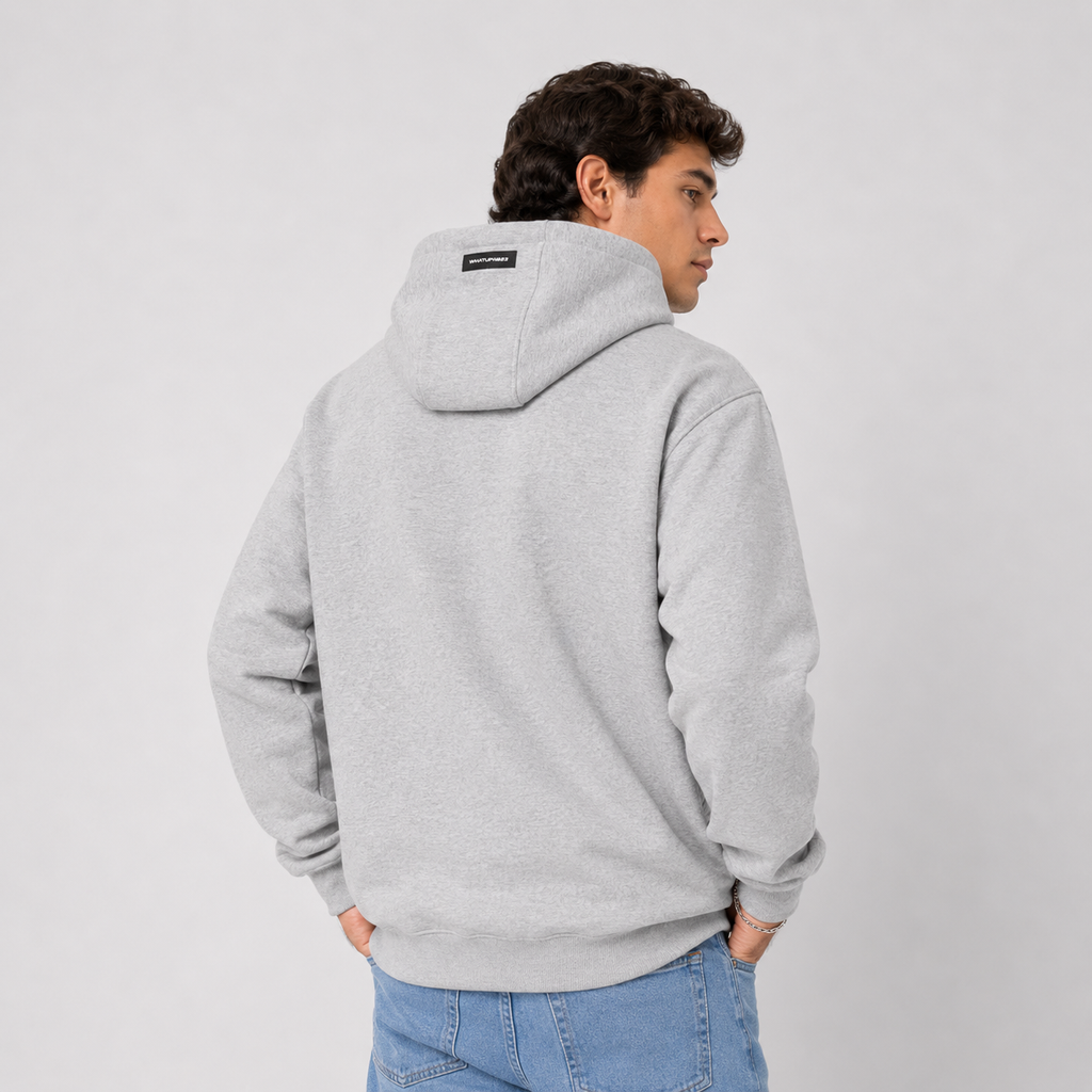 Polerón Whatup Hombre Hoodie Logo Grey