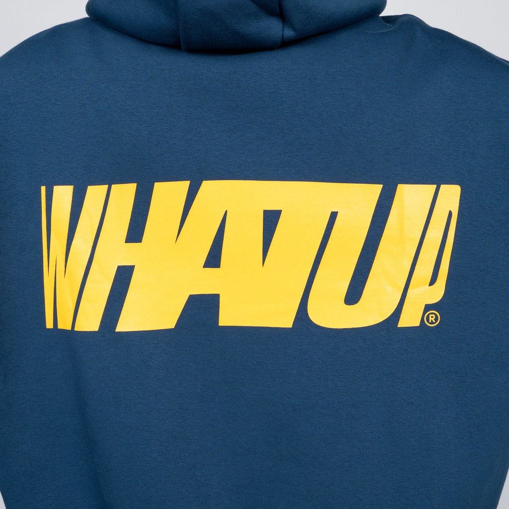 Polerón WhatUp Blue Logo Back