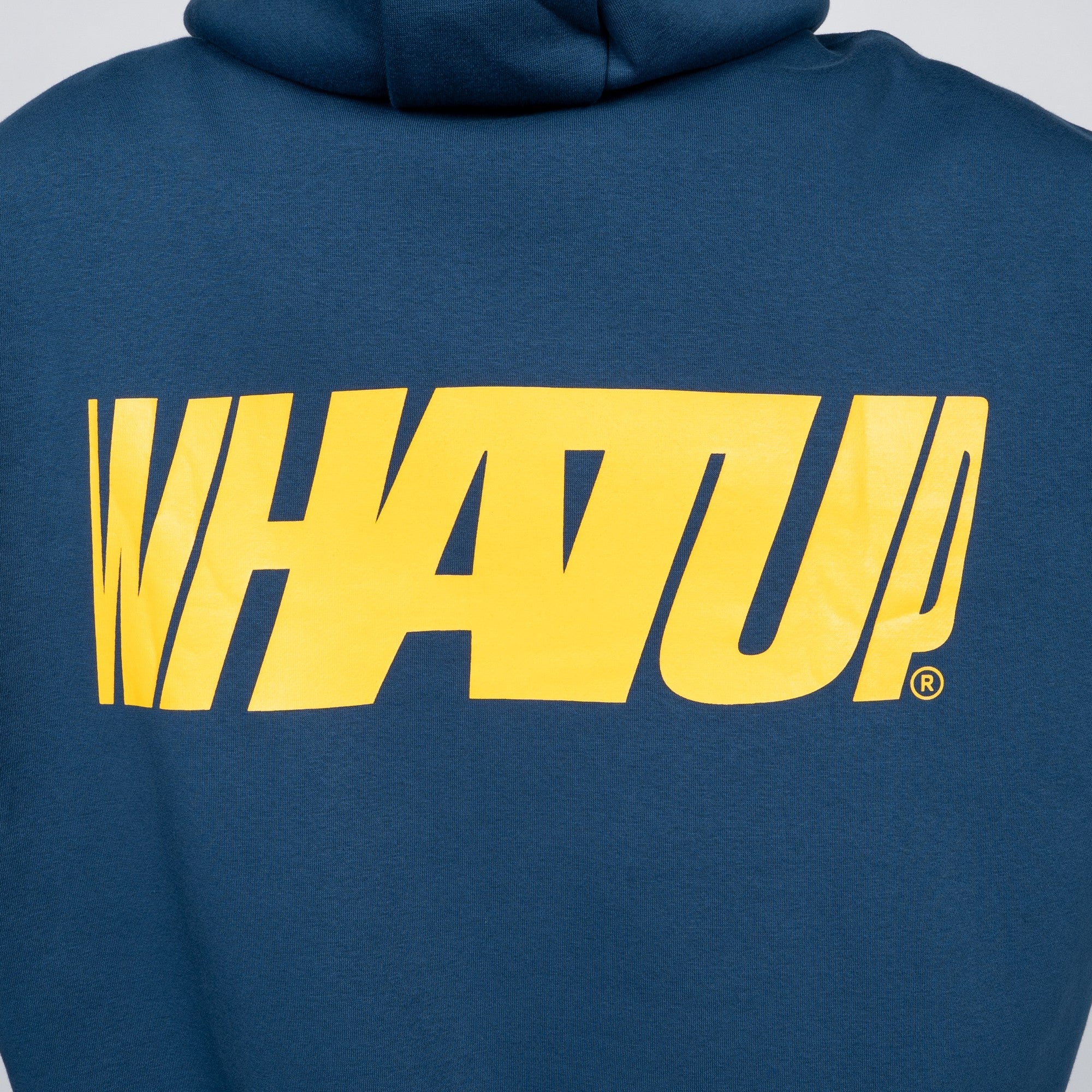 Polerón WhatUp Blue Logo Back