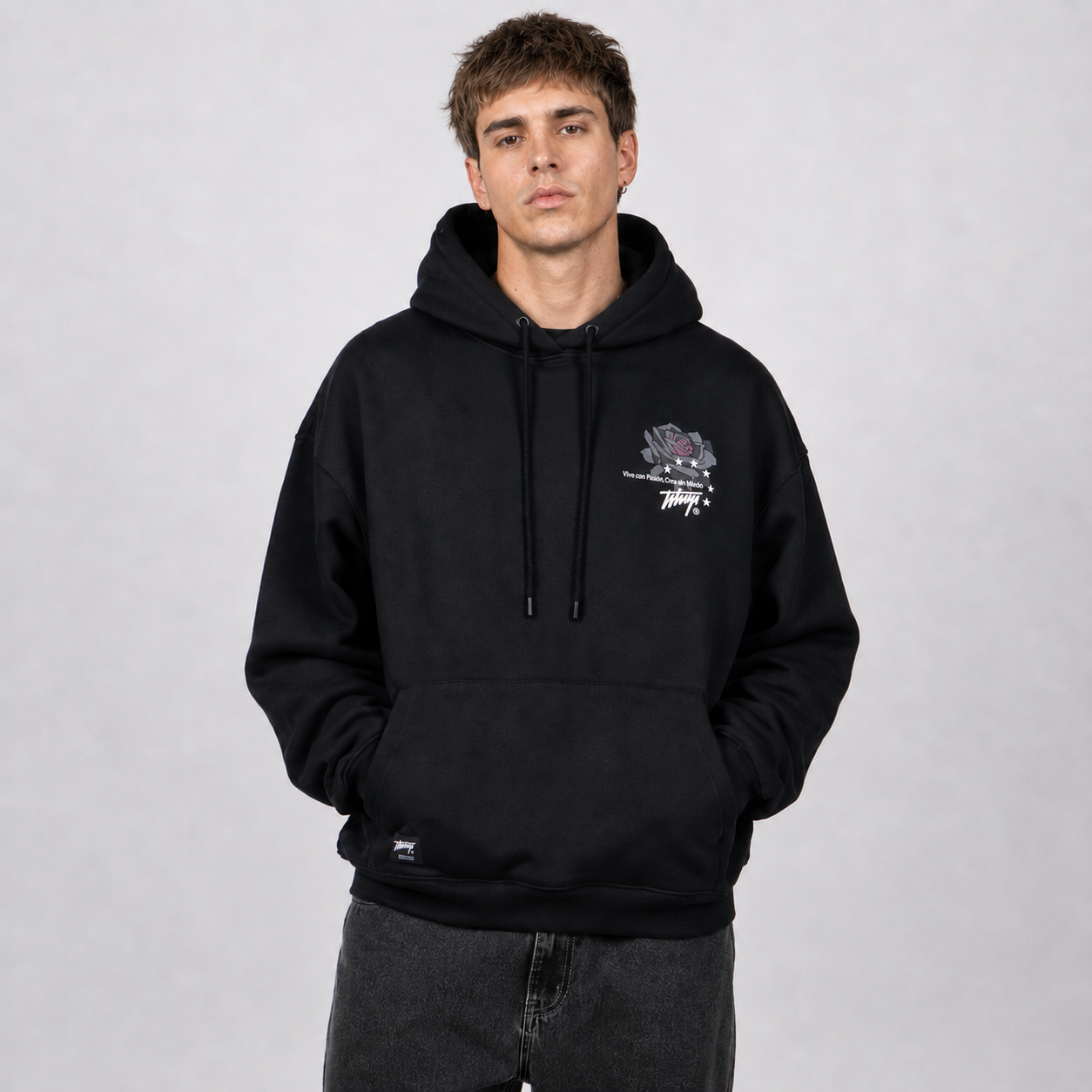 Polerón WhatUp Rose and Snake Black