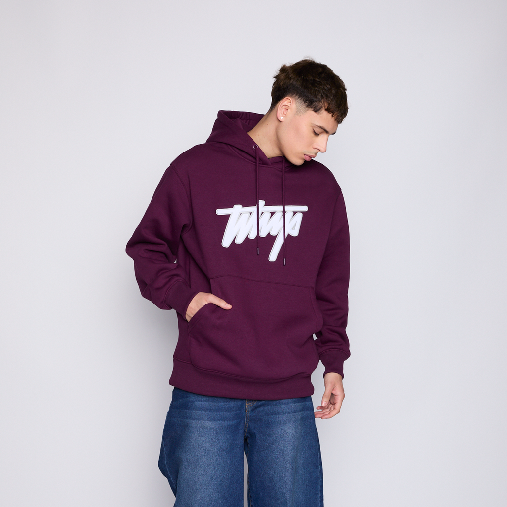 Polerón Whatup Hombre Hoodie Purple White