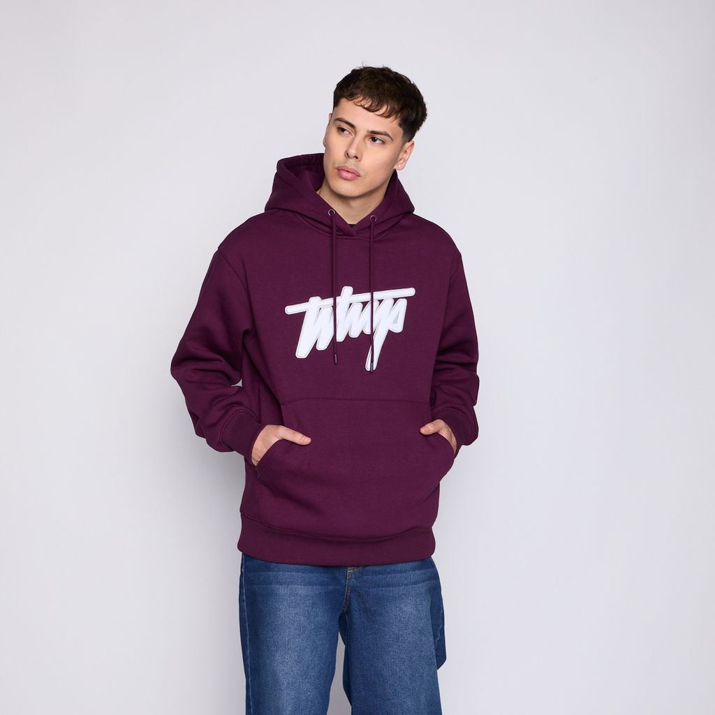 Polerón Whatup Hombre Hoodie Purple White
