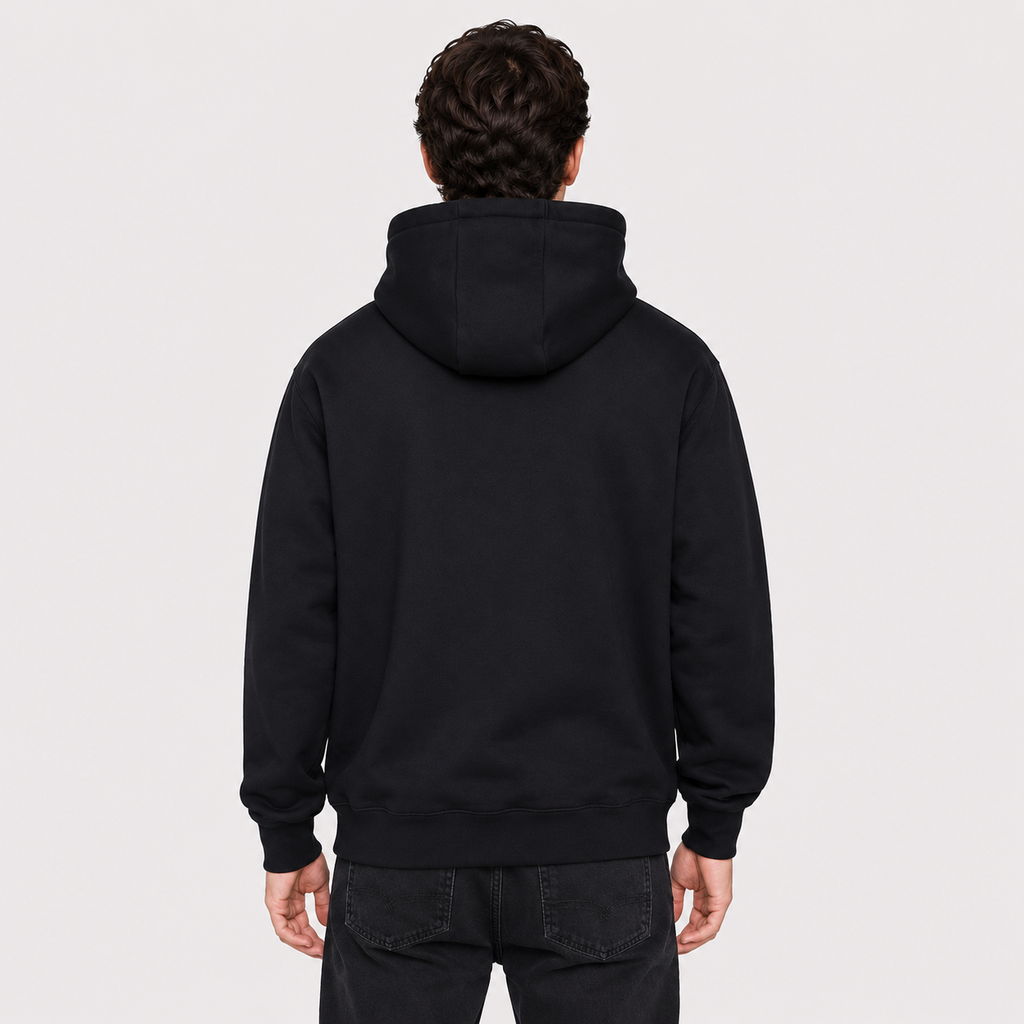 Polerón Whatup Hoodie Black White v26