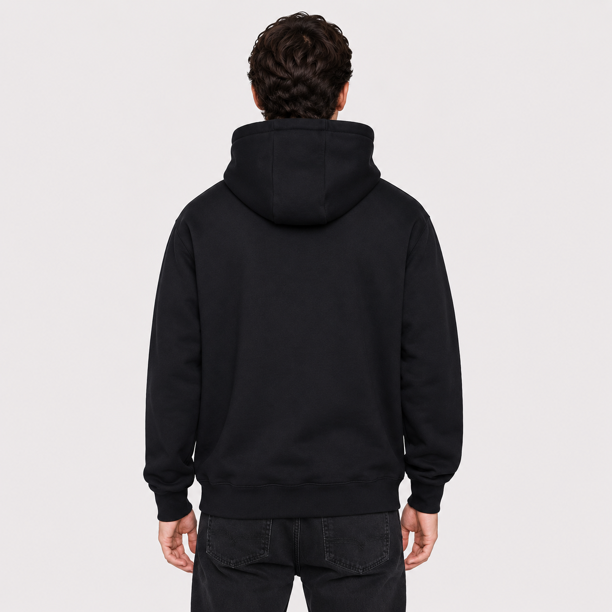 Polerón Whatup Hoodie Black White v26