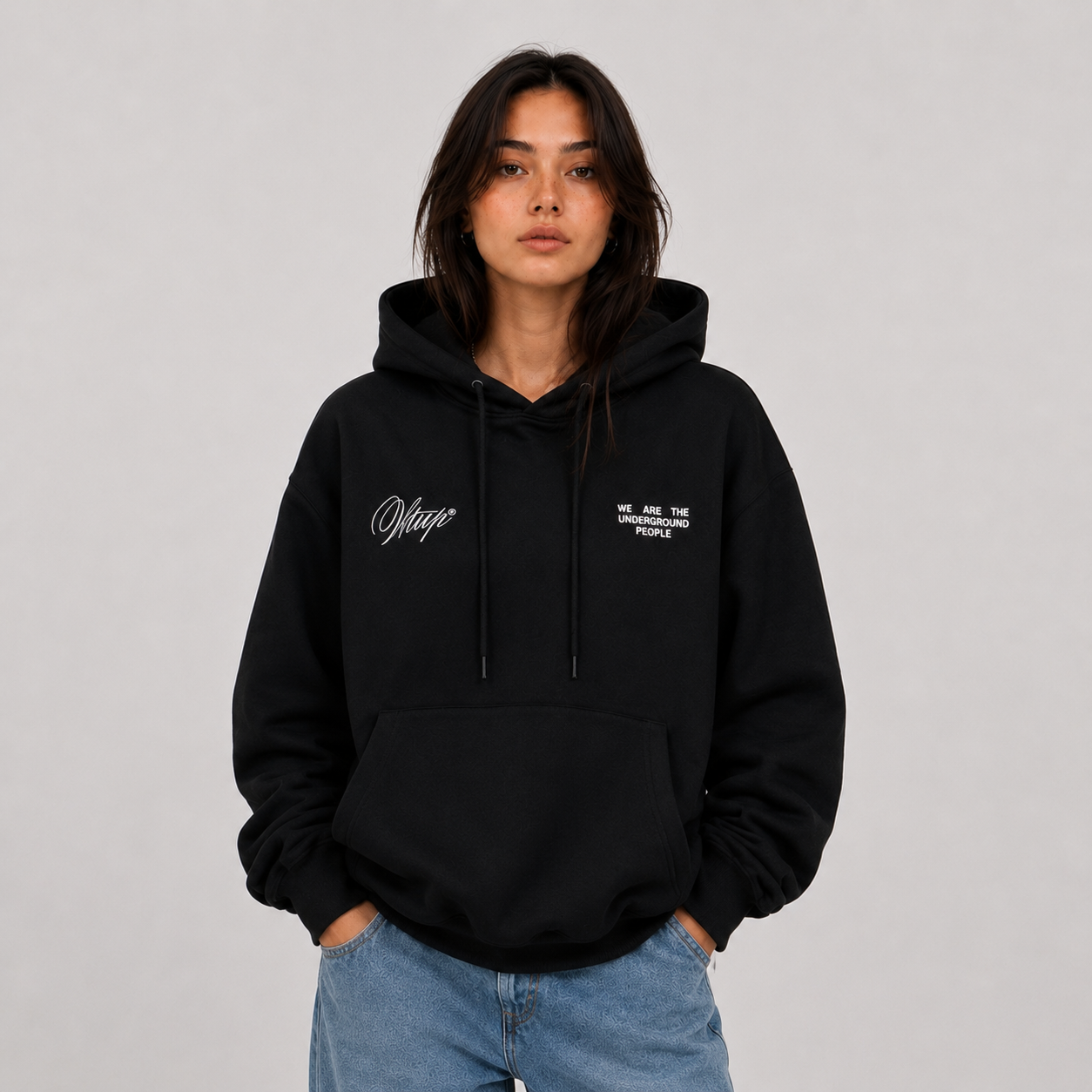 Polerón WhatUp Hoodie Creative Black