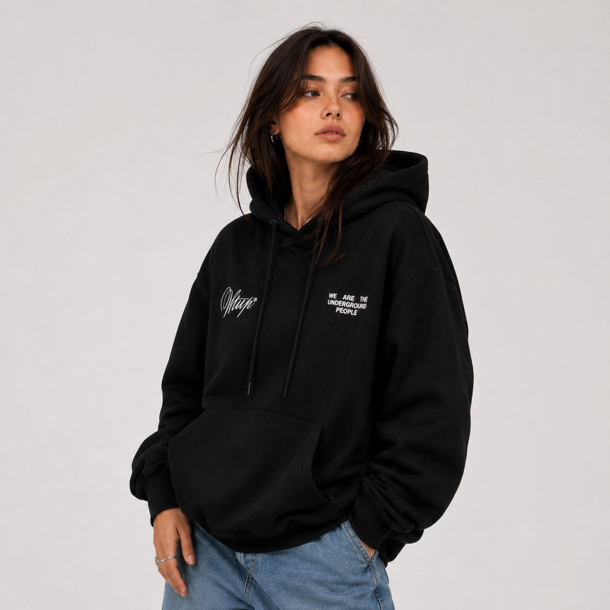 Polerón WhatUp Hoodie Creative Black
