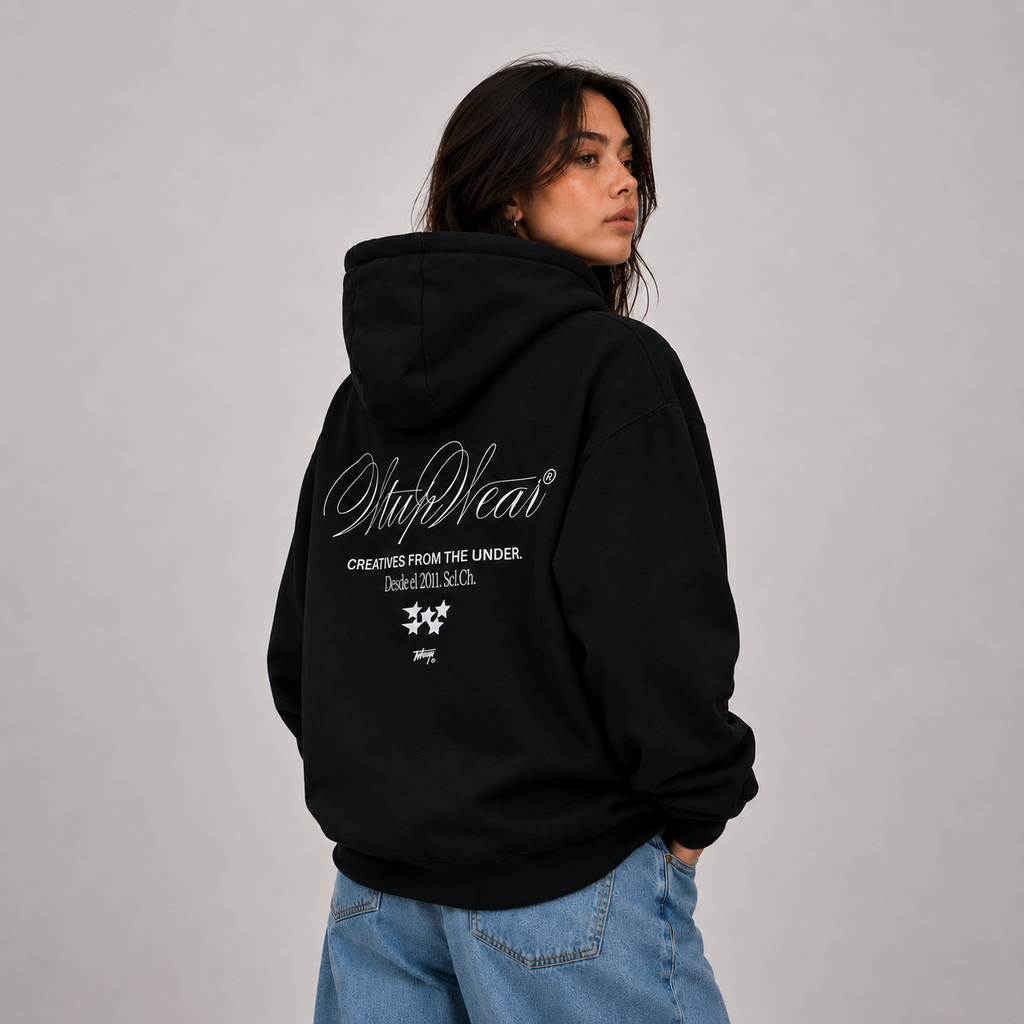Polerón WhatUp Hoodie Creative Black