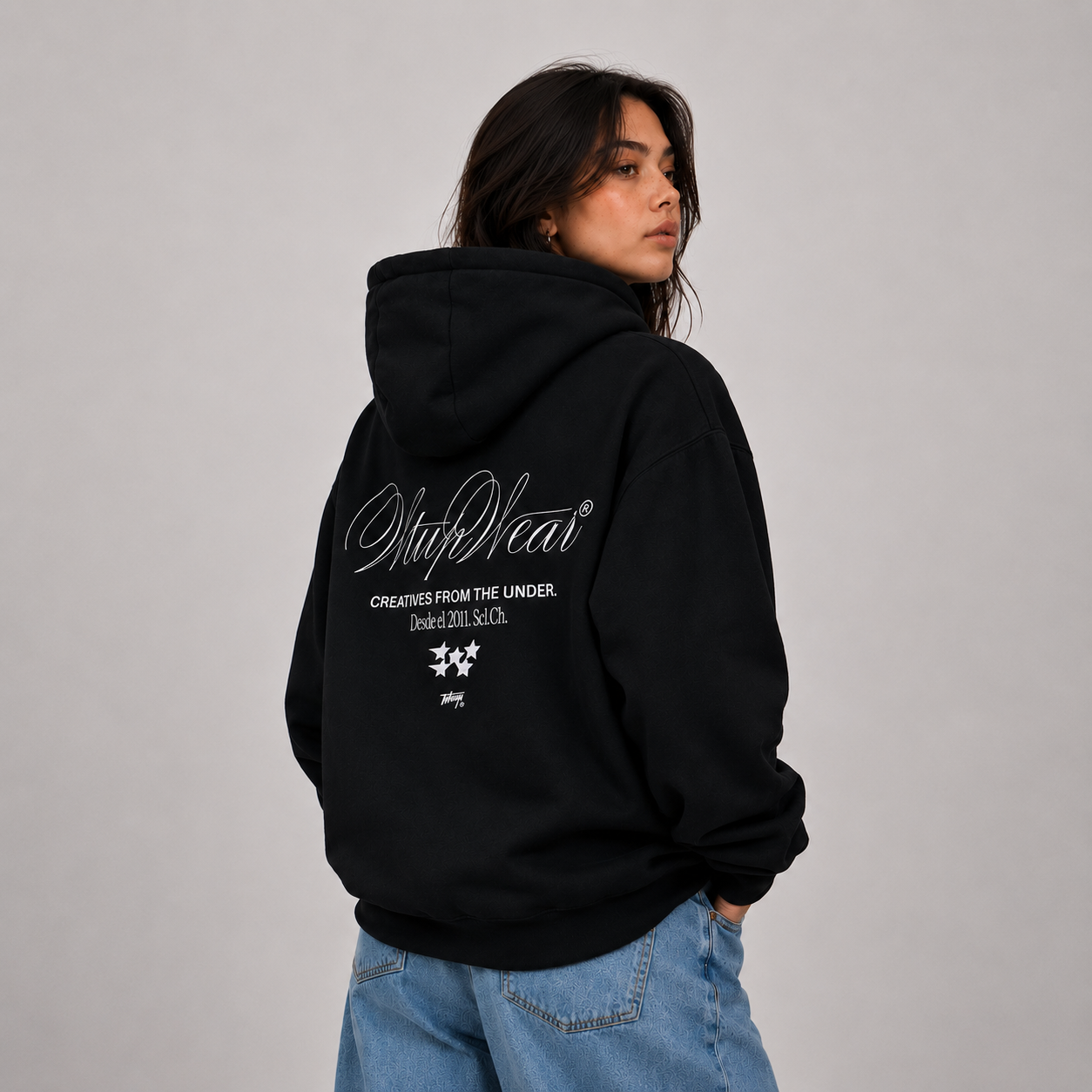 Polerón WhatUp Hoodie Creative Black