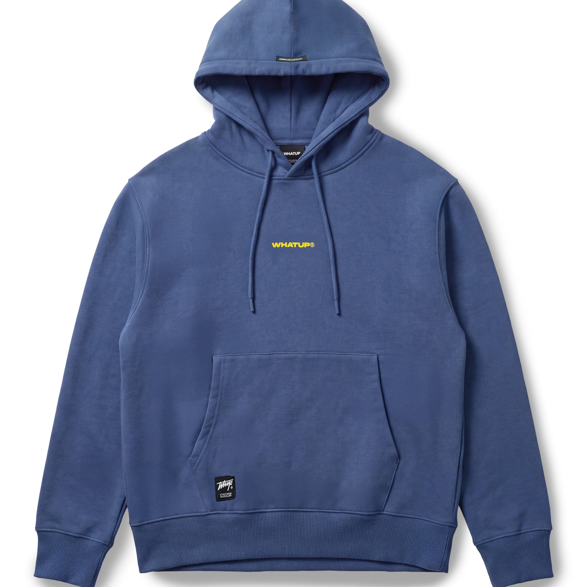 Polerón WhatUp Hoodie Blue Logo
