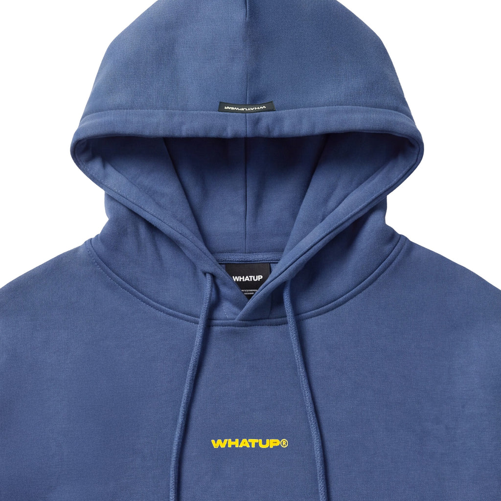 Polerón WhatUp Hoodie Blue Logo