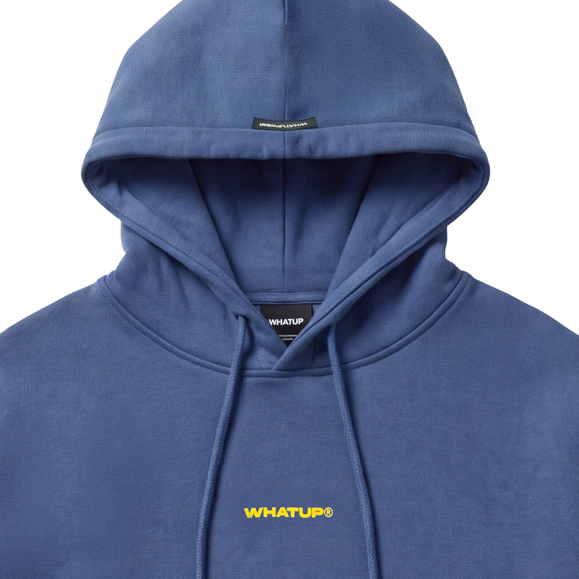 Polerón WhatUp Hoodie Blue Logo
