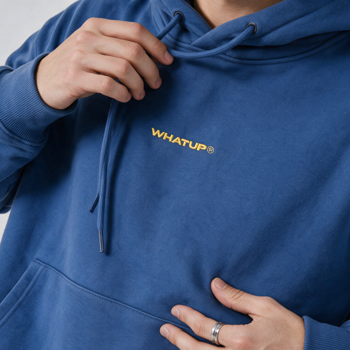 Polerón Hoodie Regular Azul