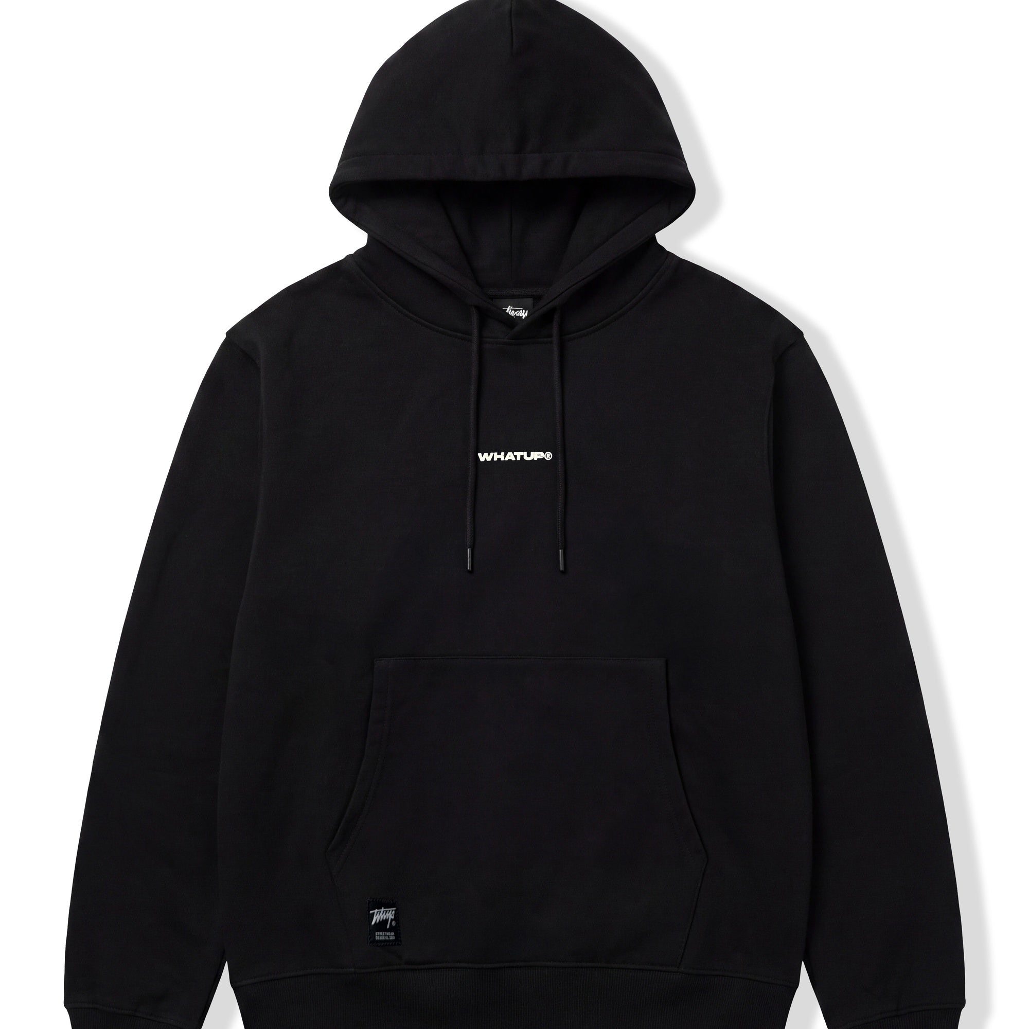 Polerón WhatUp Hoodie Black Logo