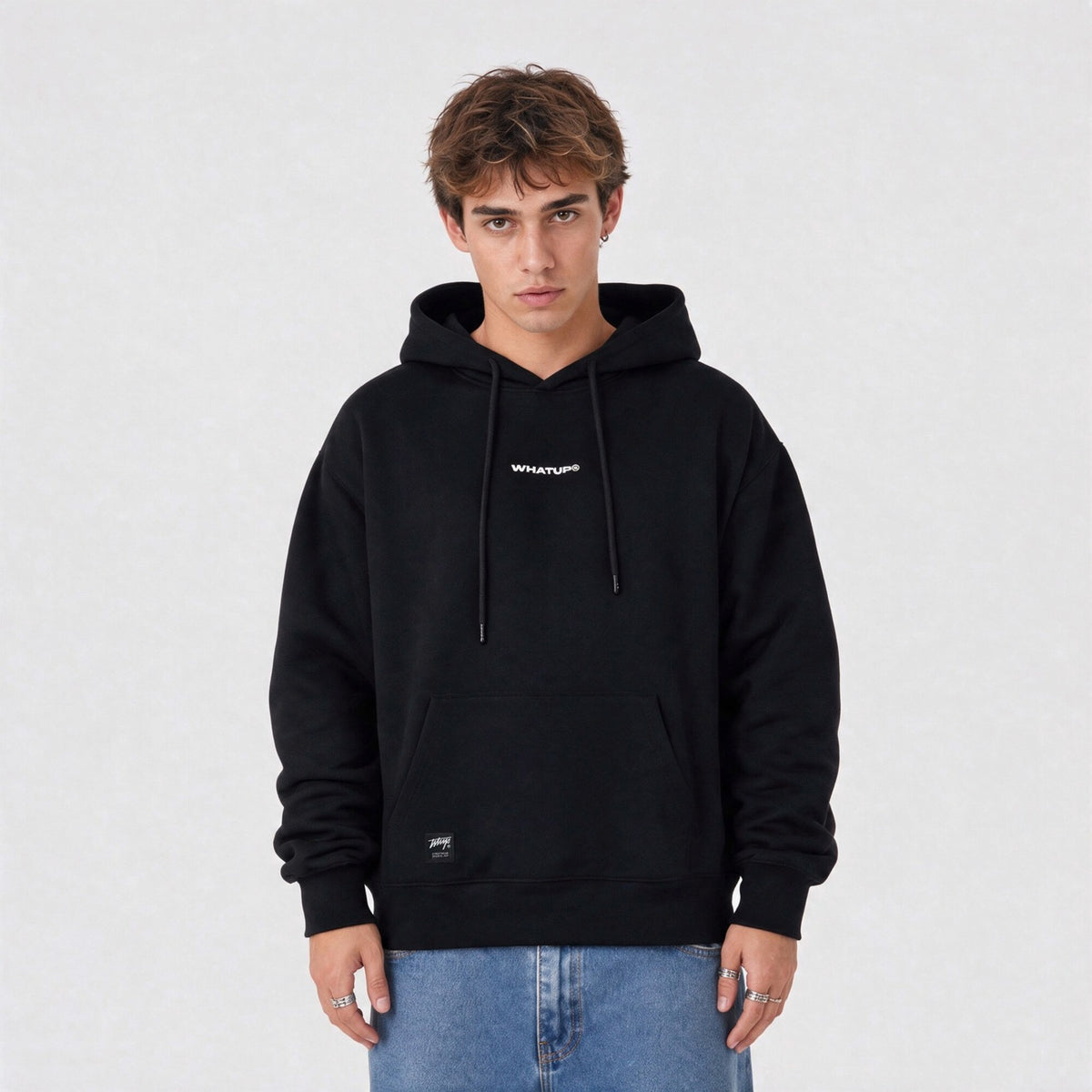 Polerón Hoodie Regular Negro