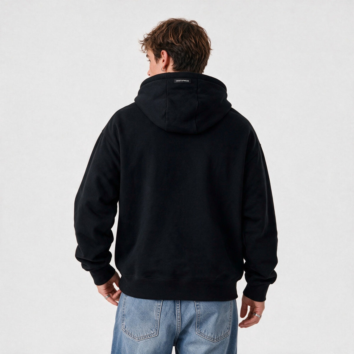 Polerón Hoodie Regular Negro