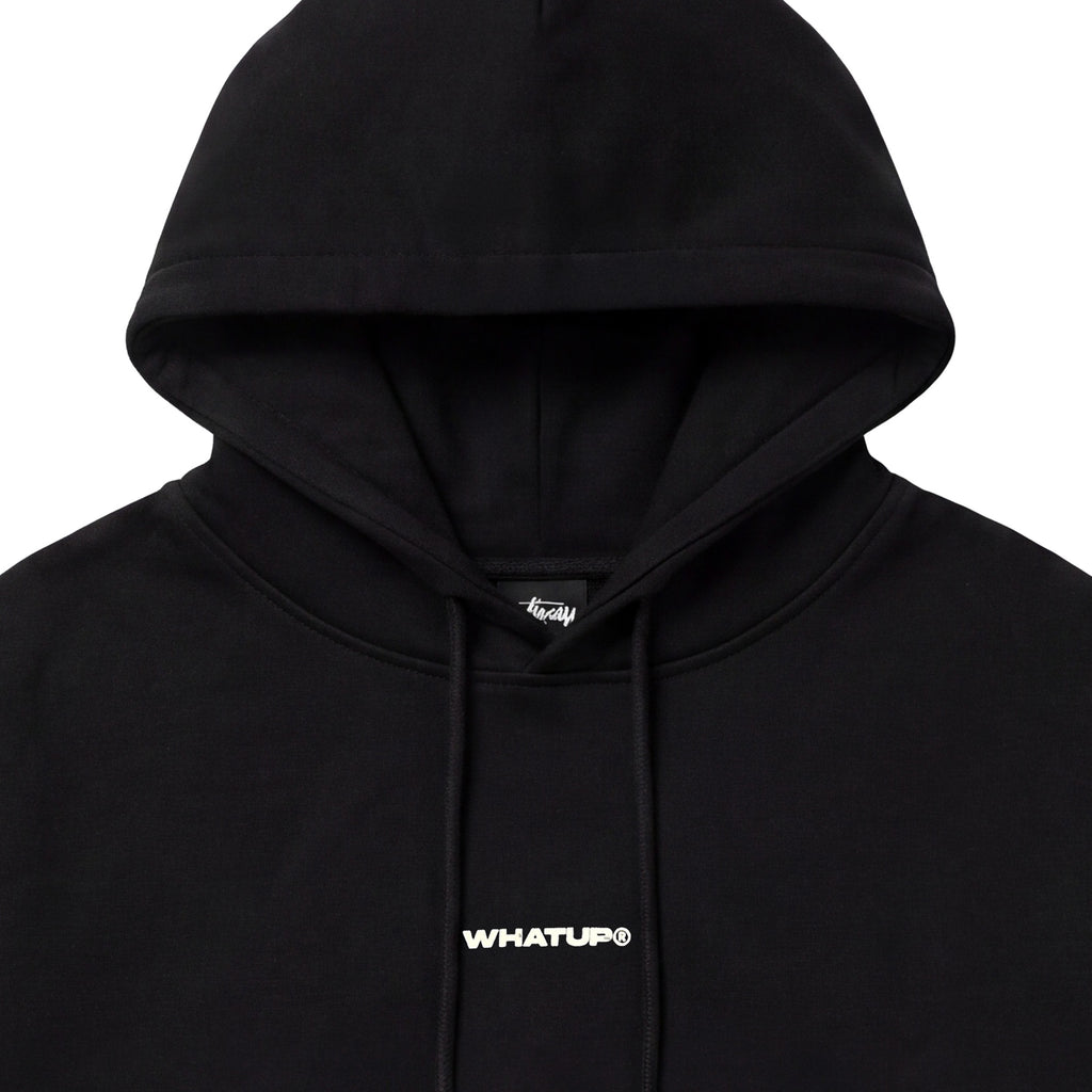 Polerón WhatUp Hoodie Black Logo