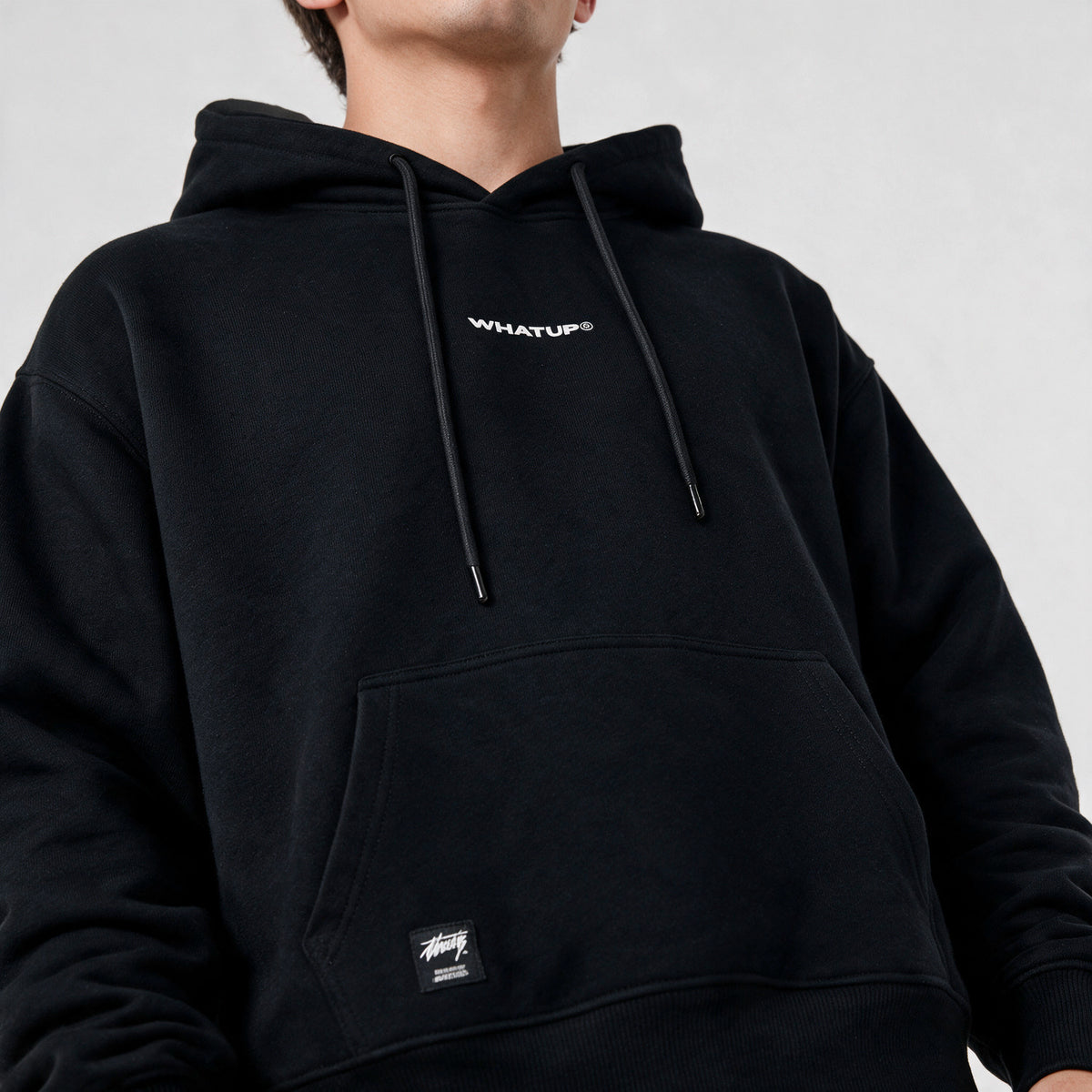 Polerón Hoodie Regular Negro