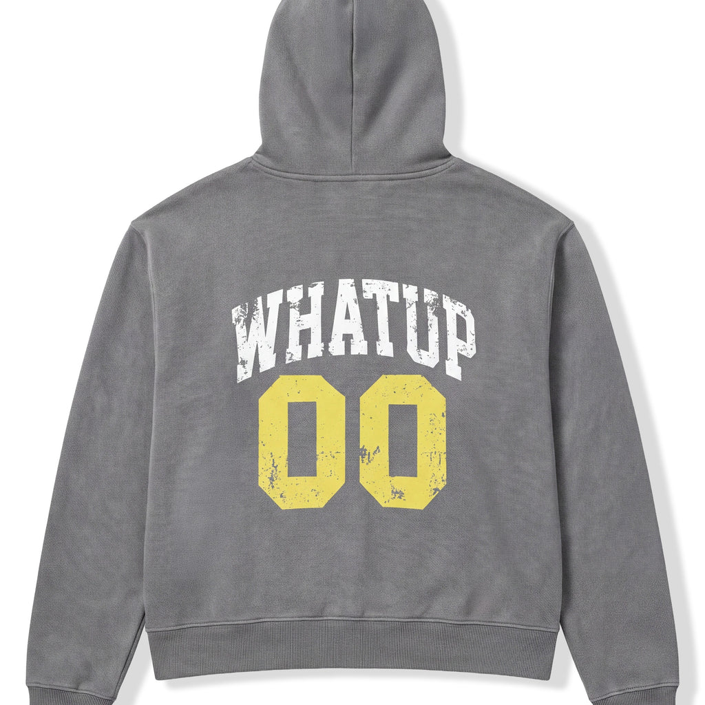 Polerón WhatUp Hoodie Grey Yellow