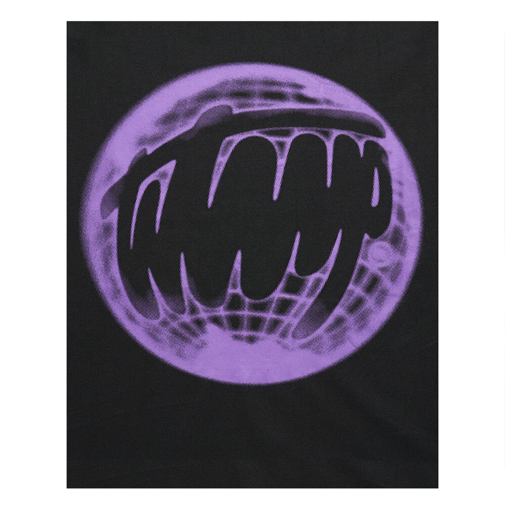 Polera WhatUp Oversize Black Round Purple