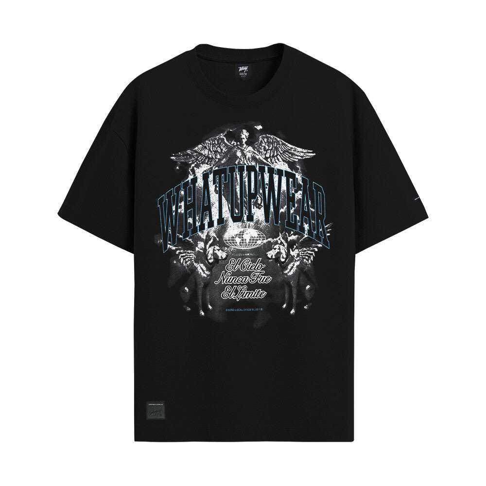 Polera Whatup "El Cielo Nunca fue el Limite" Black