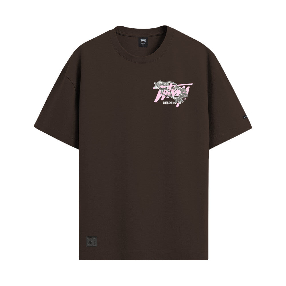 Polera Whatup Street Wear Since 2011 Brown