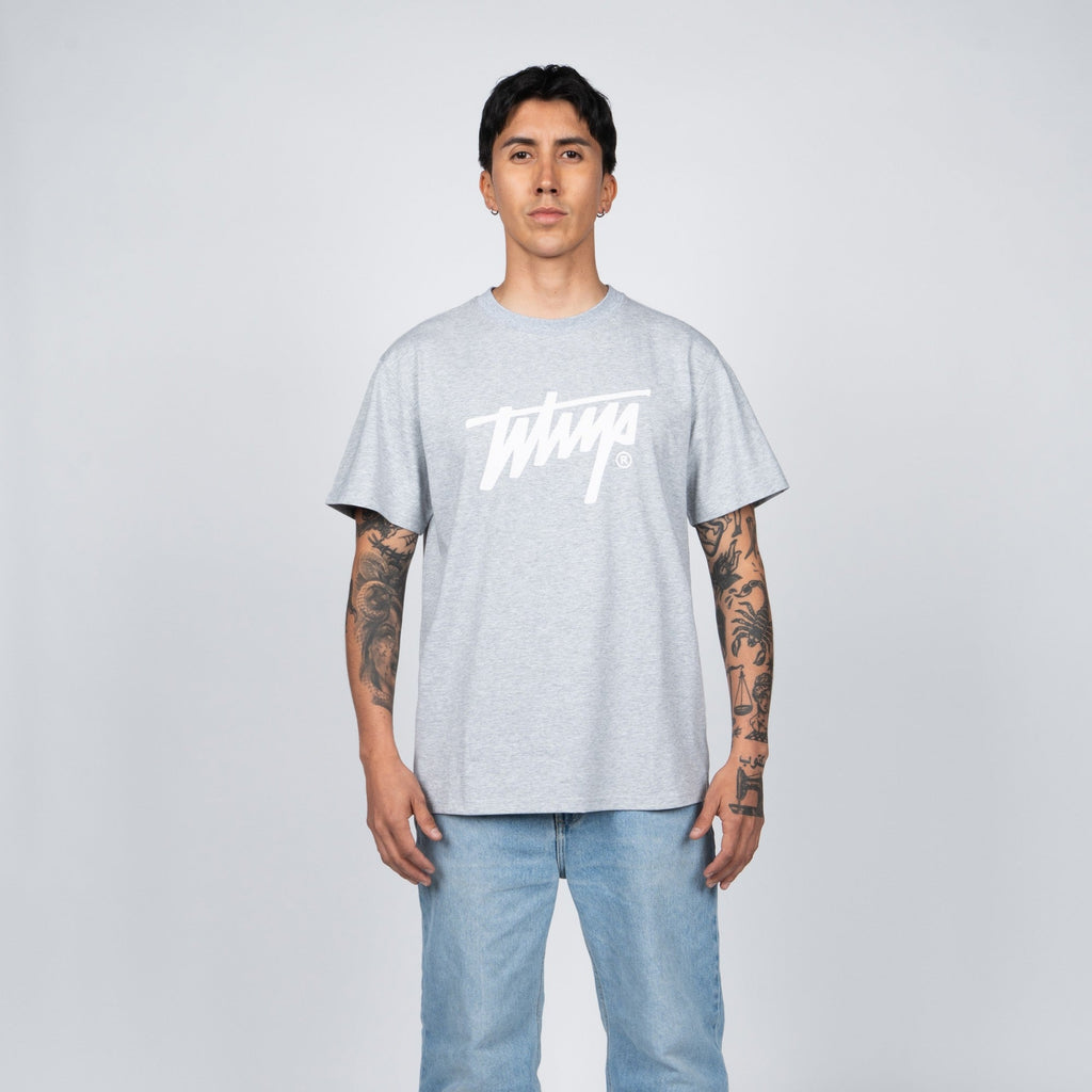 Polera WhatUp Classic Icon Grey White