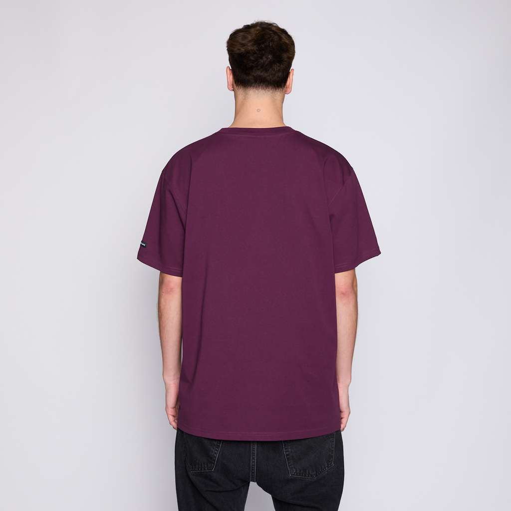 Polera Whatup Men Icon Logo Purple White