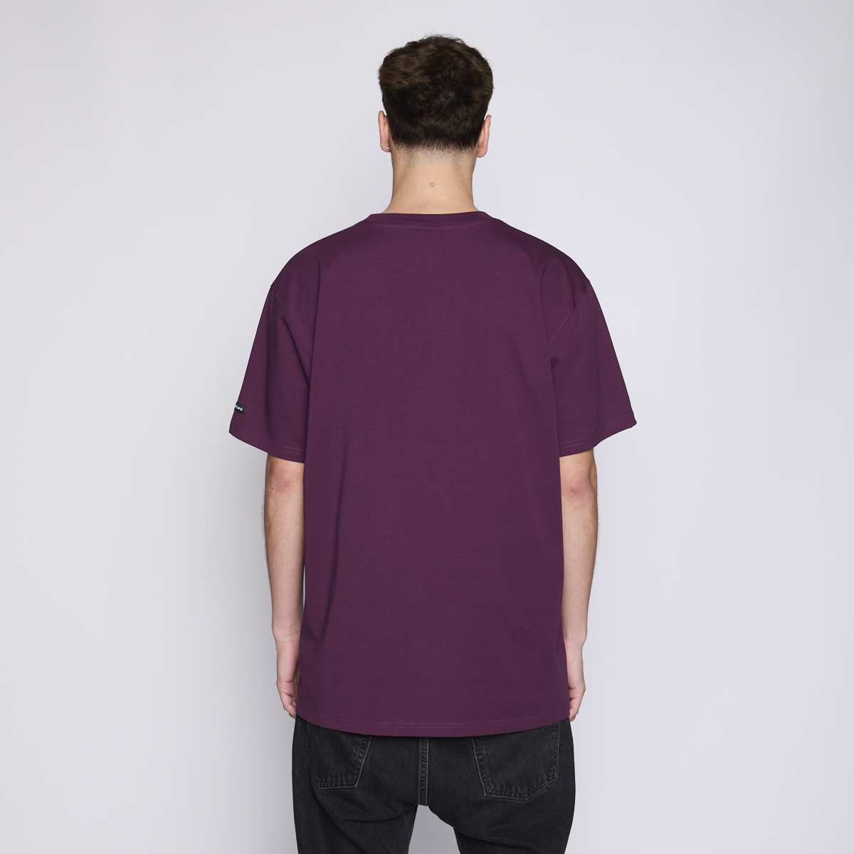 Polera Whatup Men Icon Logo Purple White