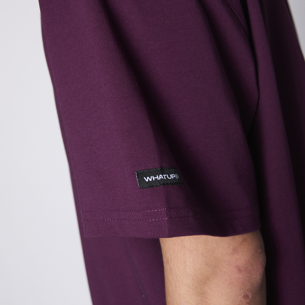 Polera Whatup Men Icon Logo Purple White