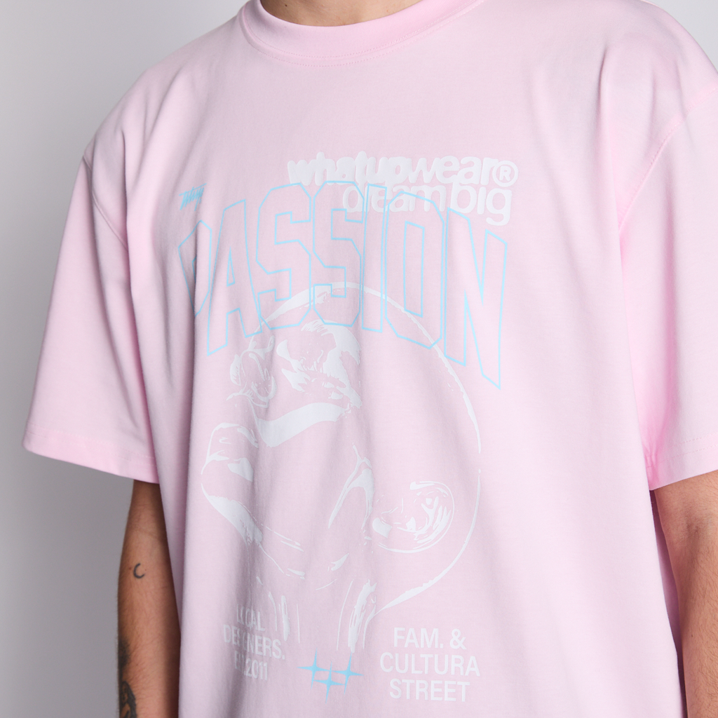 Polera Whatup Men Passion Pink