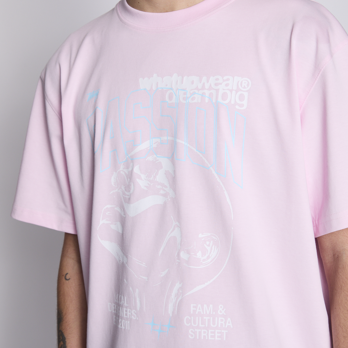 Polera Whatup Men Passion Pink