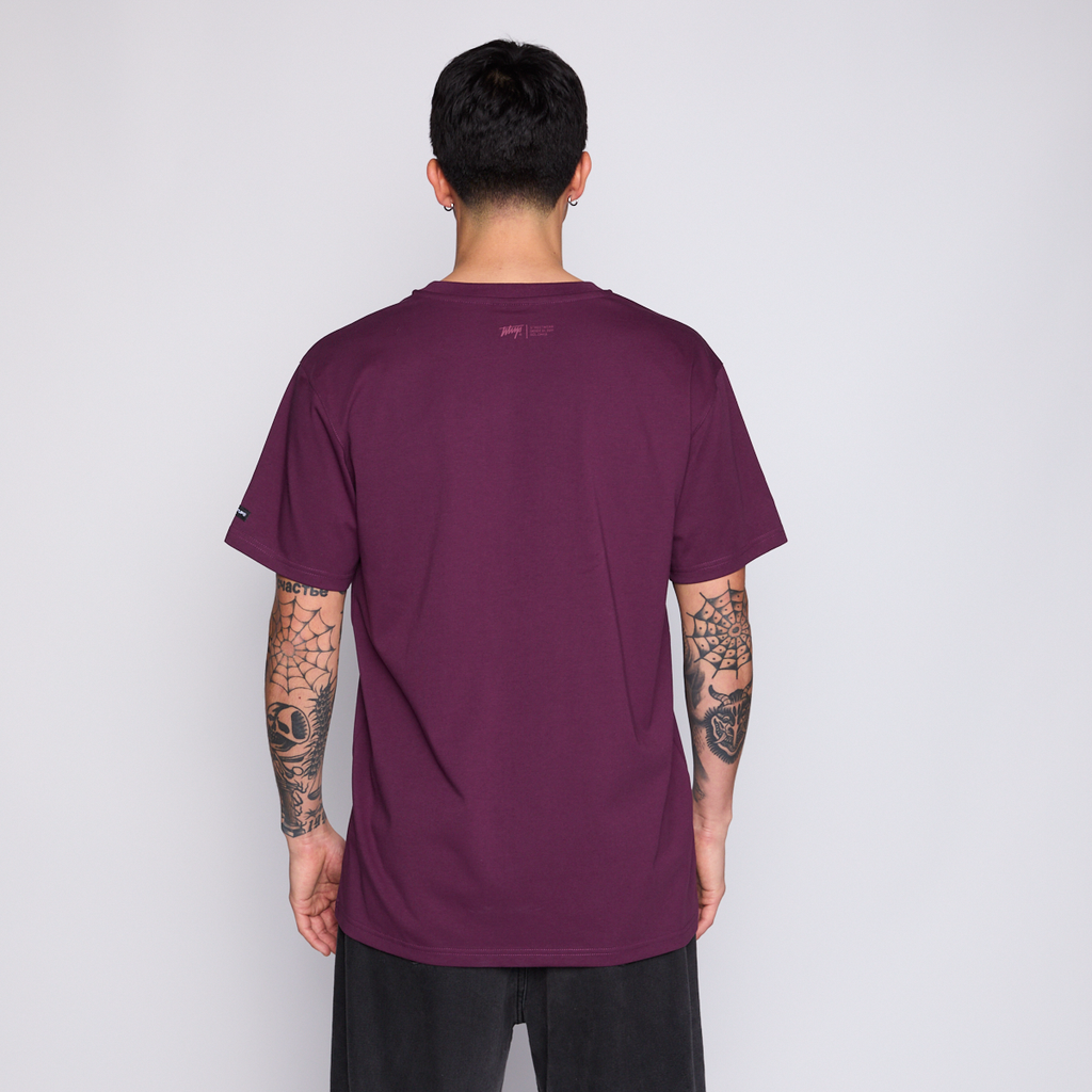 Polera Whatup Men Liquid Face Purple