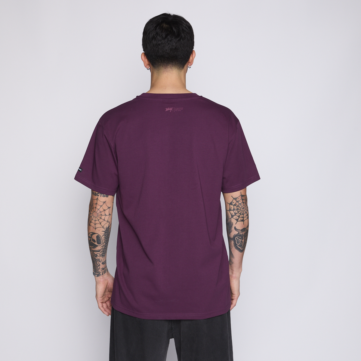 Polera Whatup Men Liquid Face Purple