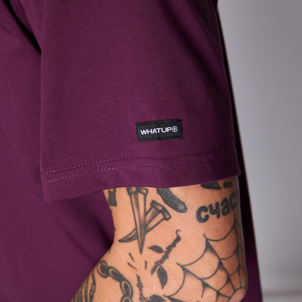 Polera Whatup Men Liquid Face Purple