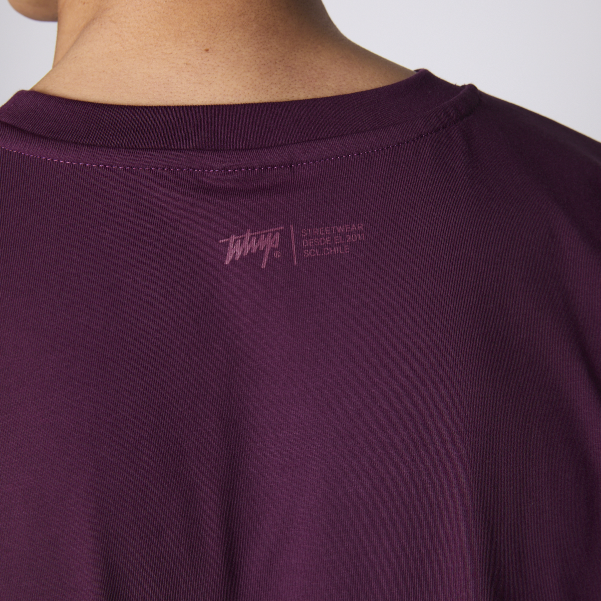 Polera Whatup Men Liquid Face Purple