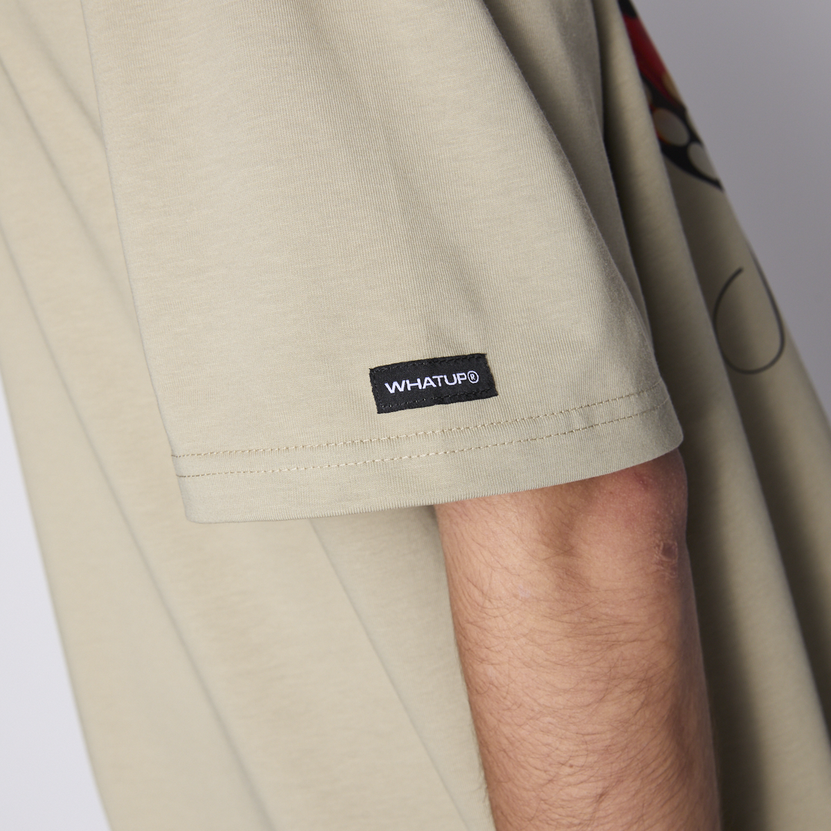 Polera Whatup Men No Risk No Dream Beige