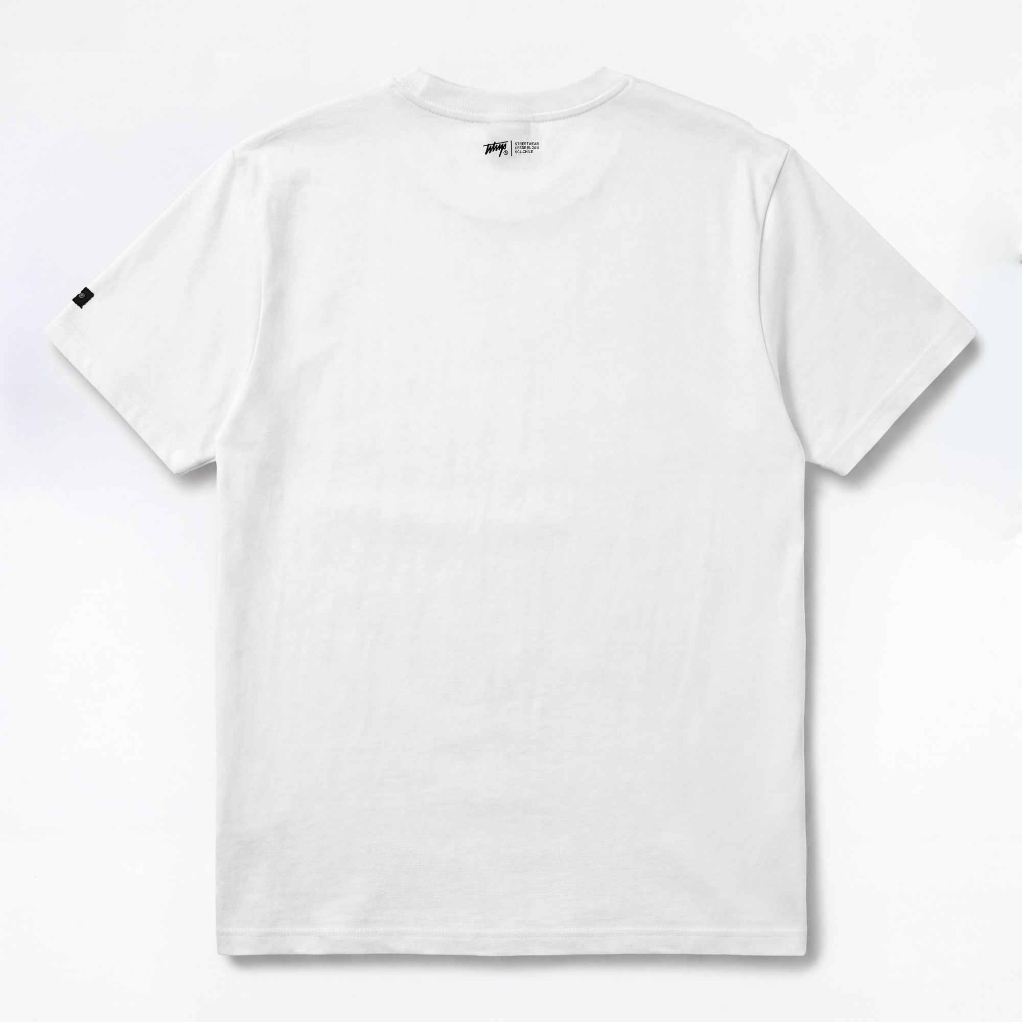 Polera WhatUp Men Classic Logo White Black