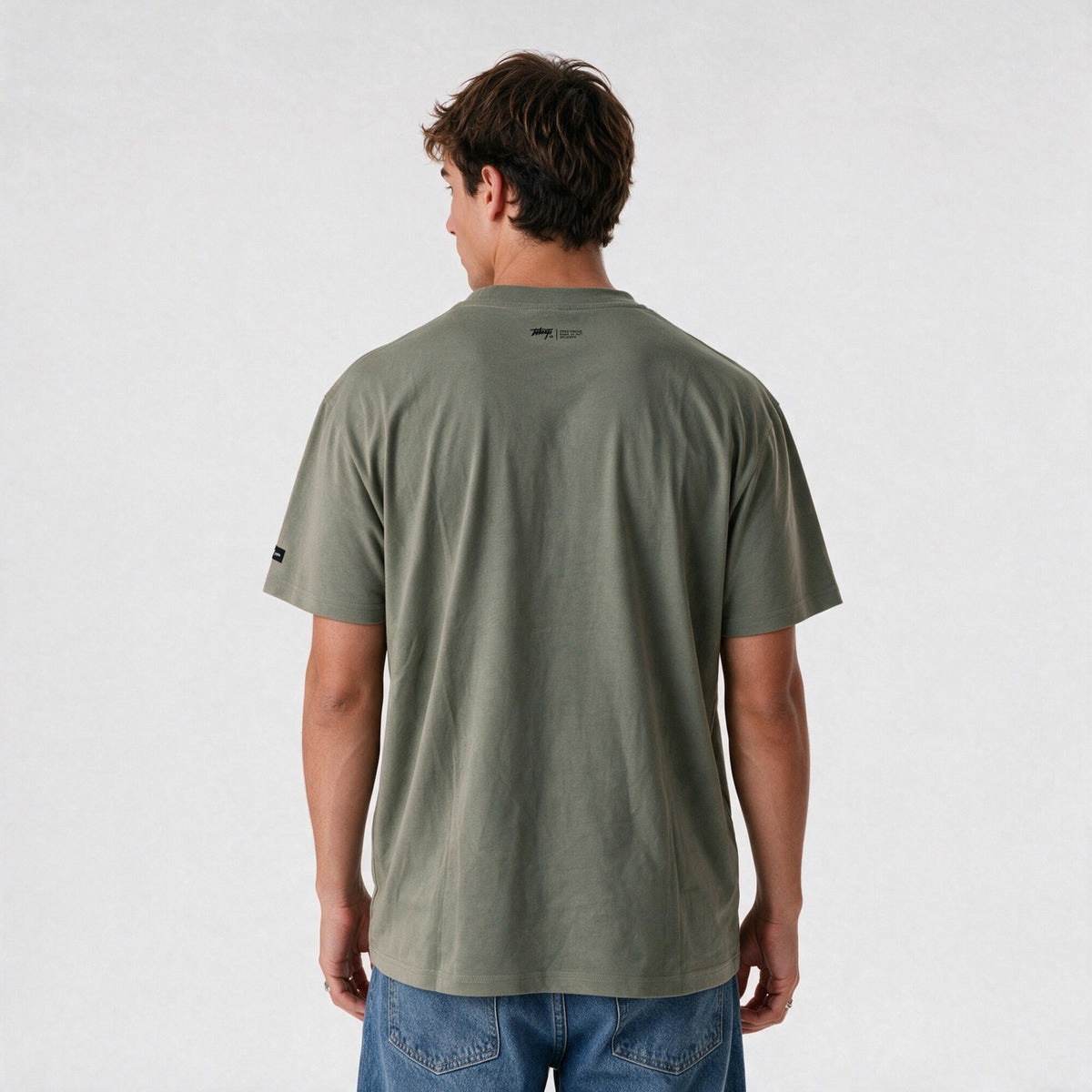 Polera Classic Logo Regular Verde Oliva