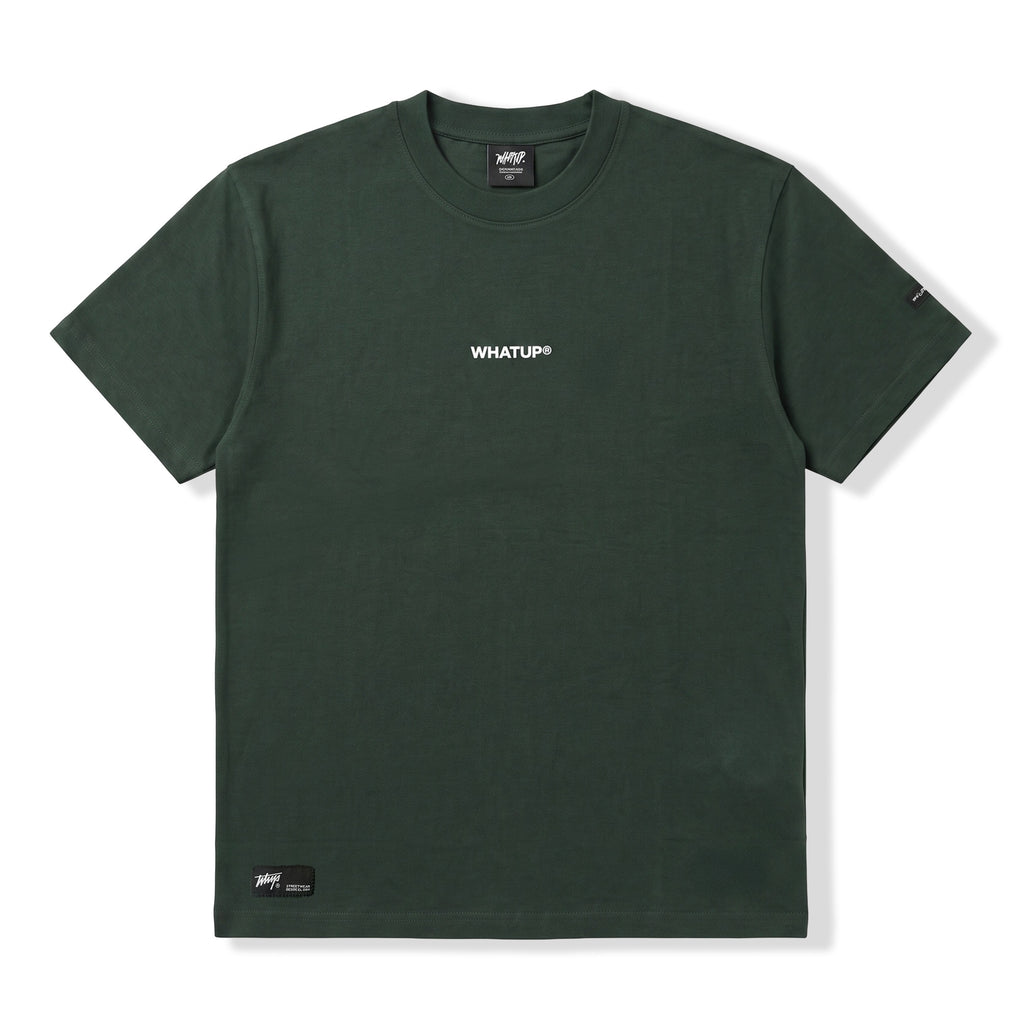Polera WhatUp Men Classic Logo Green Black