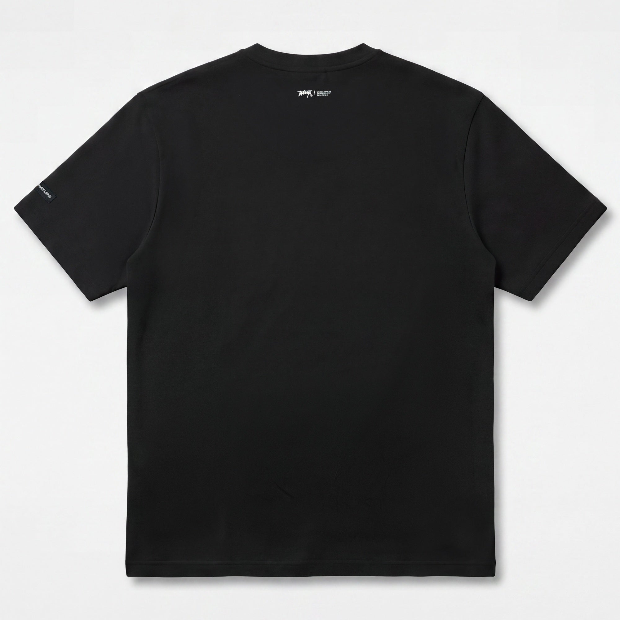 Polera WhatUp Men Boxy Black Logo Grey
