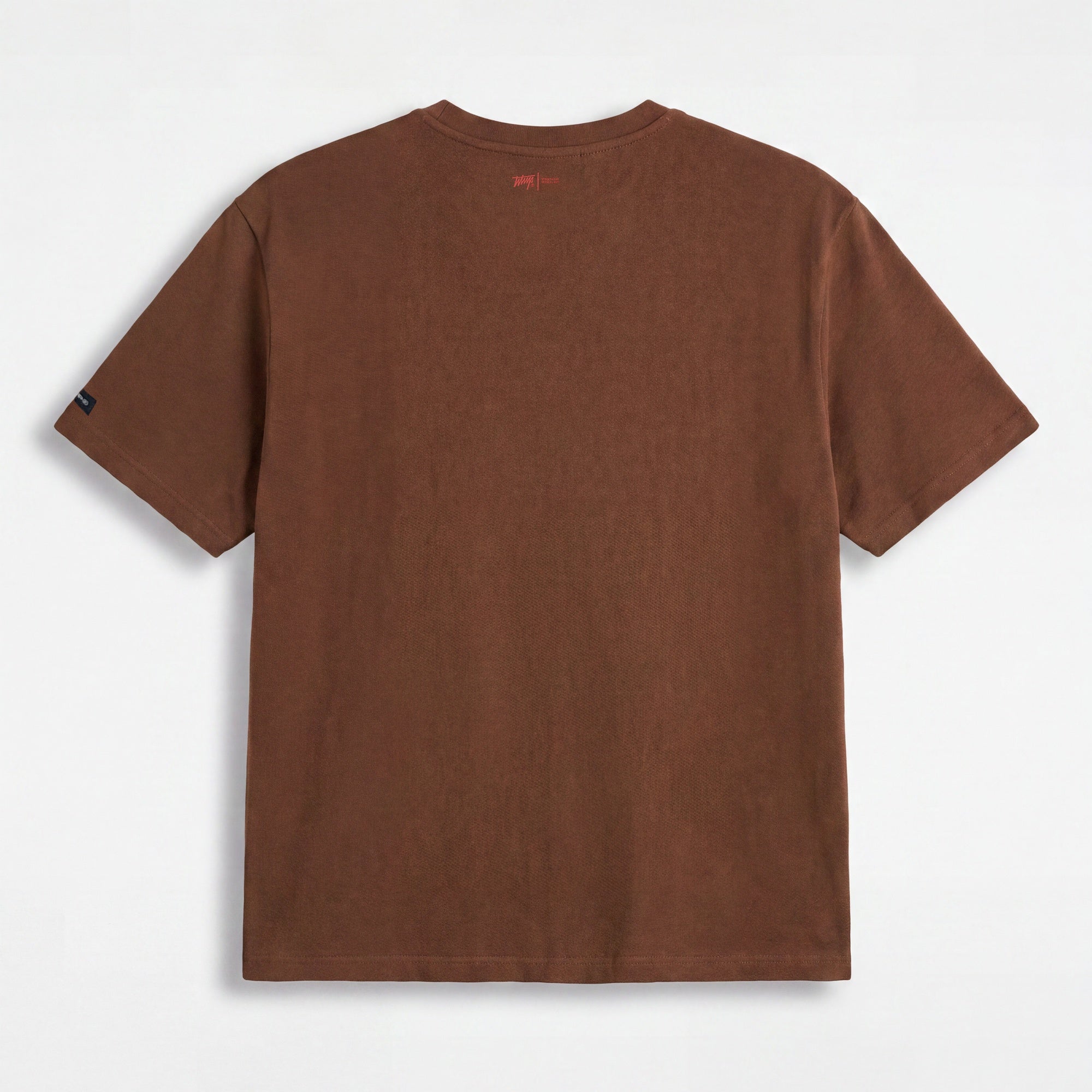 Polera WhatUp Men Boxy Logo Brown Red
