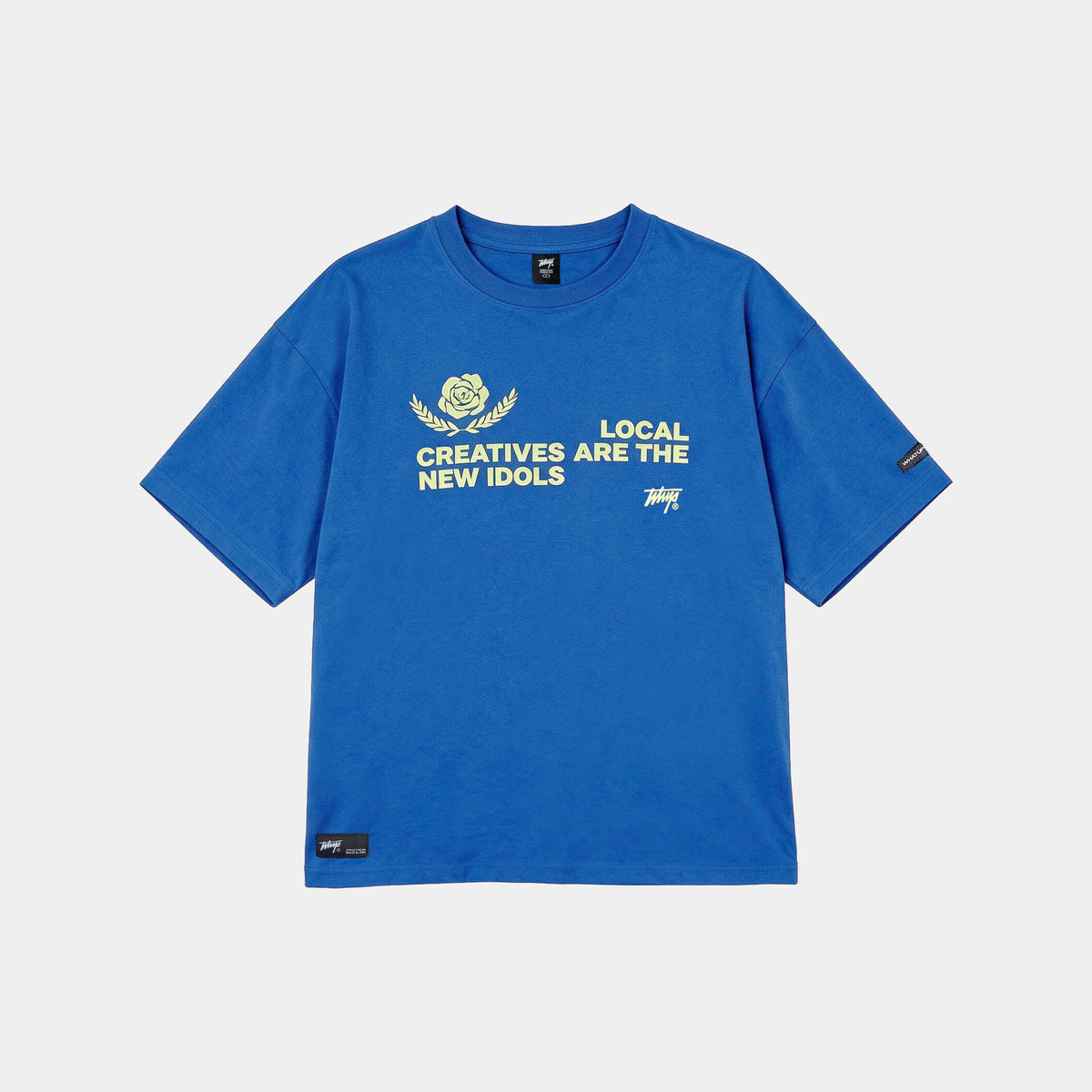 Polera Local Creatives Oversize Box Azul