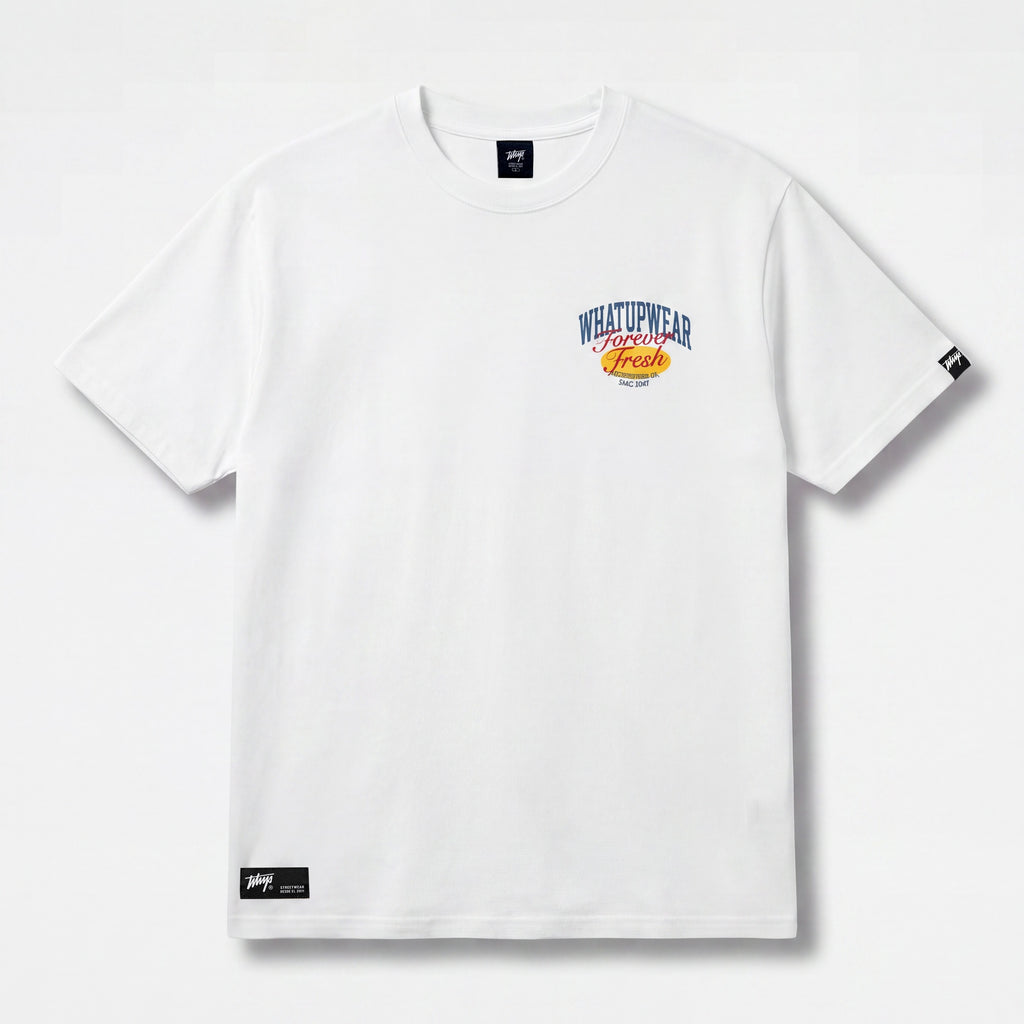 Polera WhatUp Men Oversize Forever Fresh White