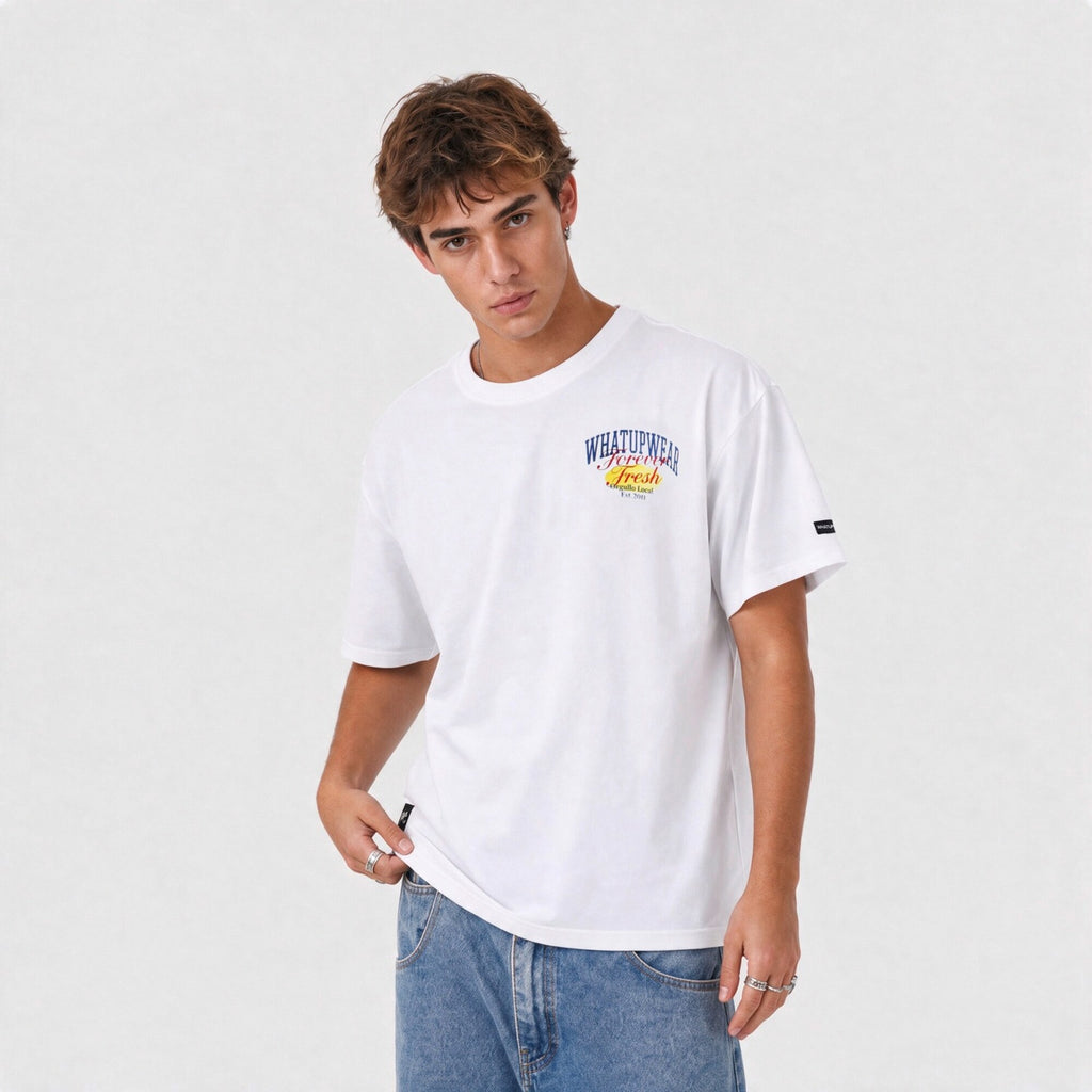 Polera Oversize Box Forever Fresh Blanco