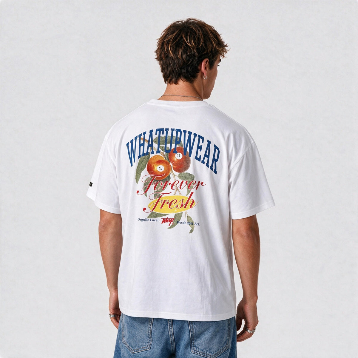 Polera Oversize Box Forever Fresh Blanco